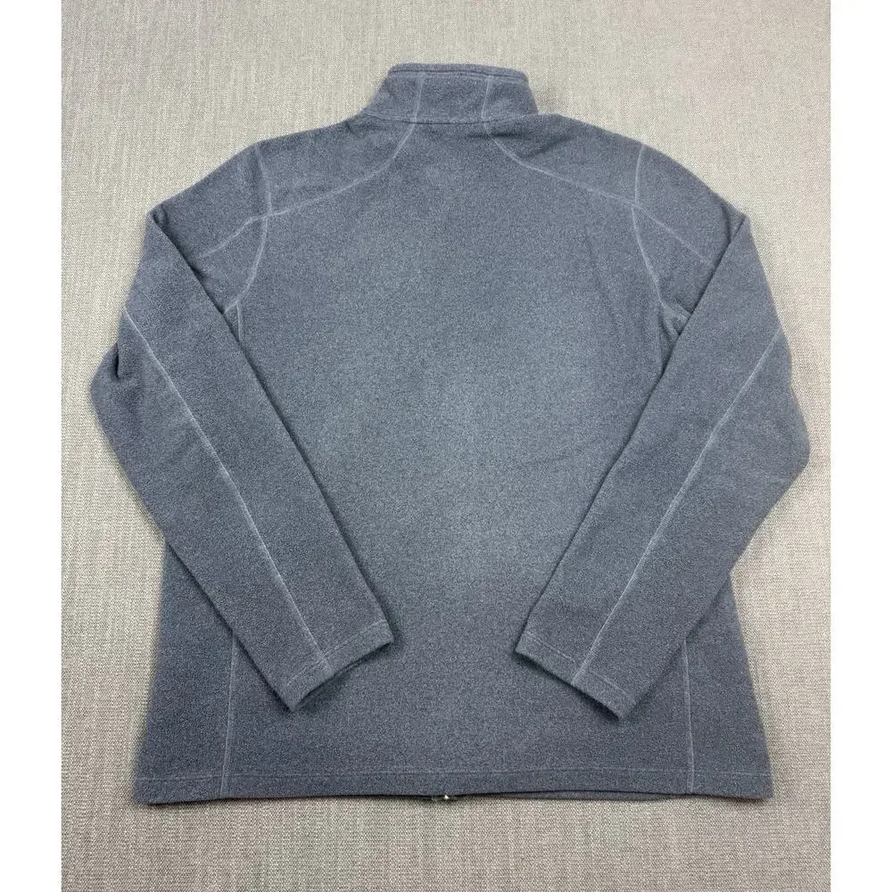 L.L. Bean Fleece Jacket Men’s LT Tall Blue Full Zip Slightly Fitted Hiking Coat